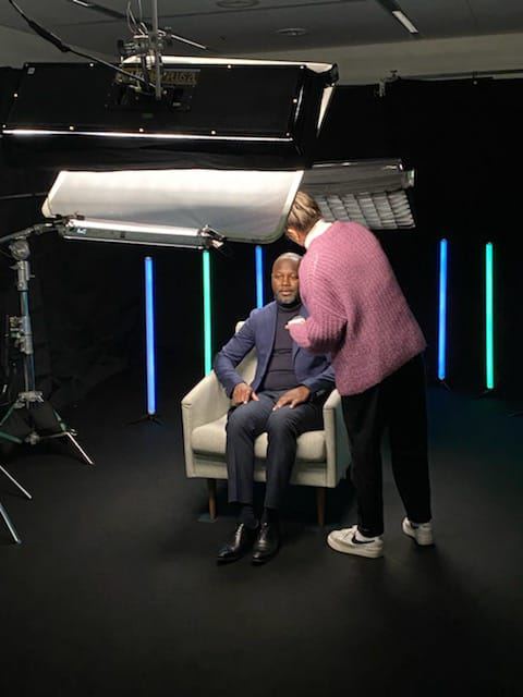 En pleine préparation pour une interview